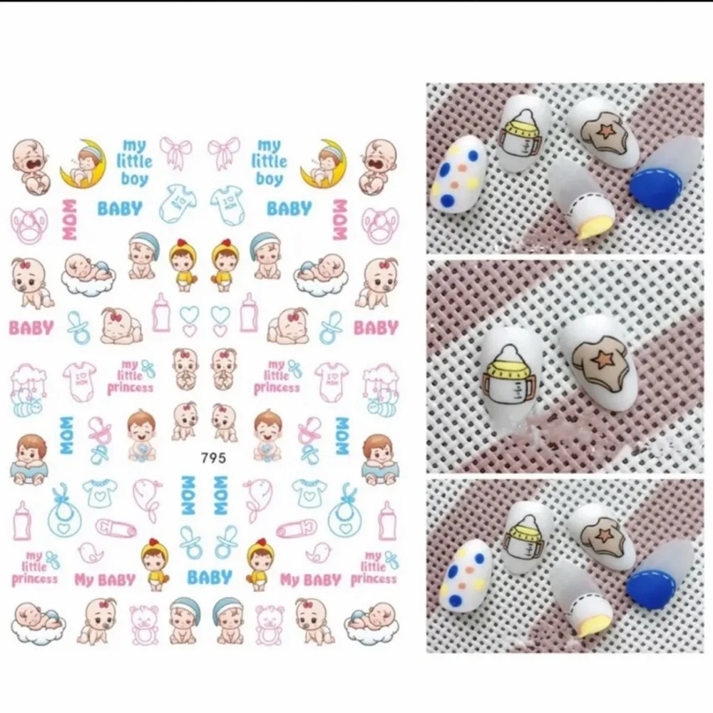 $1 NAIL STICKER SHEET. NEW. $1 WITH ANY $10 ORDER OR MORE - Picture 1 of 2